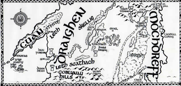 Map of Ynys Celydonn Central