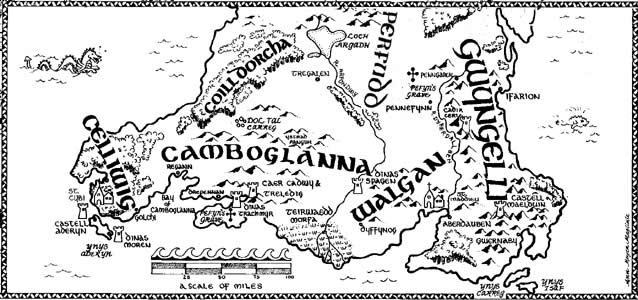 Map of Ynys Celydonn South