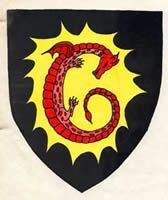 Tryffin's coat of arms, drawn by Teresa